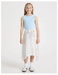 Tilii Sunday Club Basic Rib Tank in Light Blue