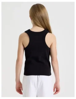 Tilii Sunday Club Basic Rib Tank in White