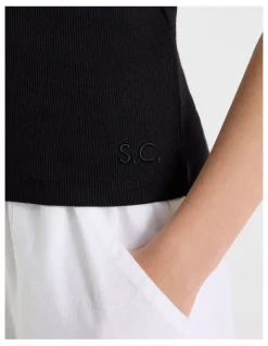 Tilii Sunday Club Basic Rib Tank in White