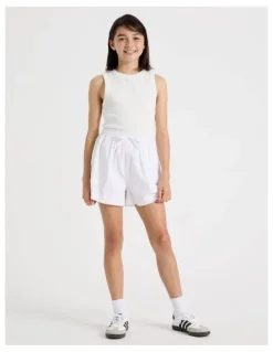 Tilii Sunday Club Basic Rib Tank in White