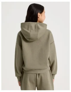 Tilii Sunday Club Super Luxe Oversized Hoodie in Washed Brown