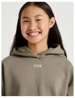 Tilii Sunday Club Super Luxe Oversized Hoodie in Washed Brown