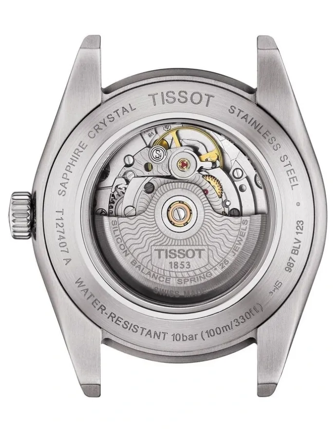 Tissot Gentleman Powermatic 80 Silicium T1274071104100 Automatic Watch in Blue