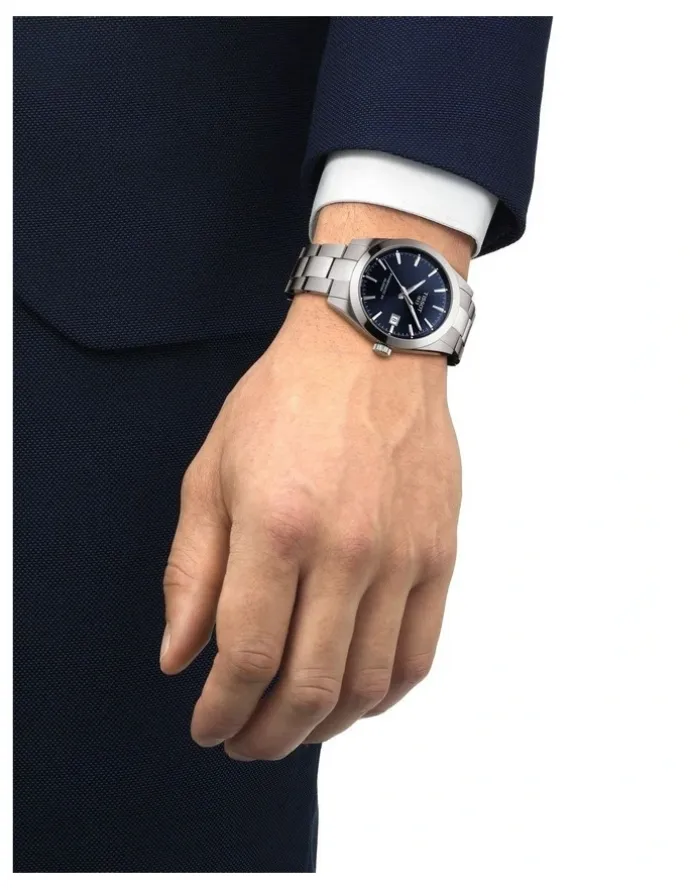 Tissot Gentleman Powermatic 80 Silicium T1274071104100 Automatic Watch in Blue