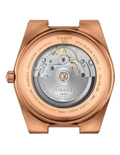 Tissot PRX Powermatic 80 T1374073304100 Watch 40mm in Rose Gold/Blue