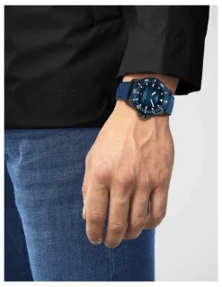 Tissot Seastar 2000 44mm Watch T1209073704100 in Blue/Black PVD