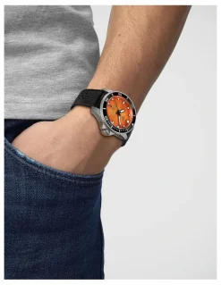 Tissot Seastar 2000 44mm Watch T1209071728100 in Orange
