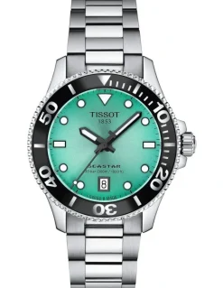 Tissot Seastar 1000 36mm Watch T1202101109100 in Turquoise