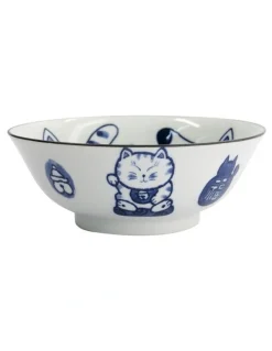 Tokyo Design Studio Kawaii Neko Ramen Bowl 20x7.5cm in White