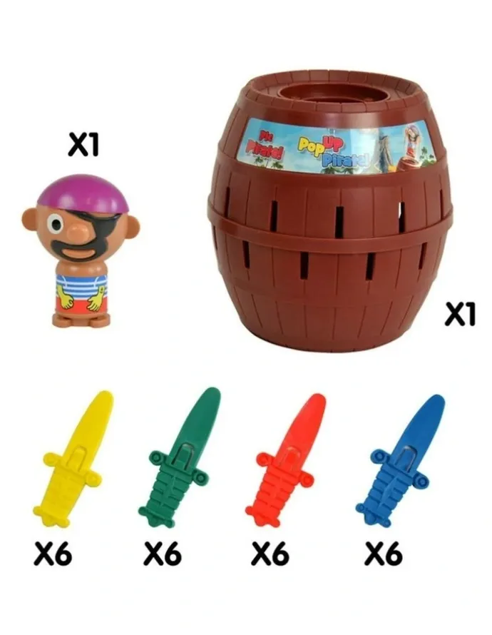 TOMY Pop Up Pirates Family Game Fun Pirate Action Toys (5 Years+)