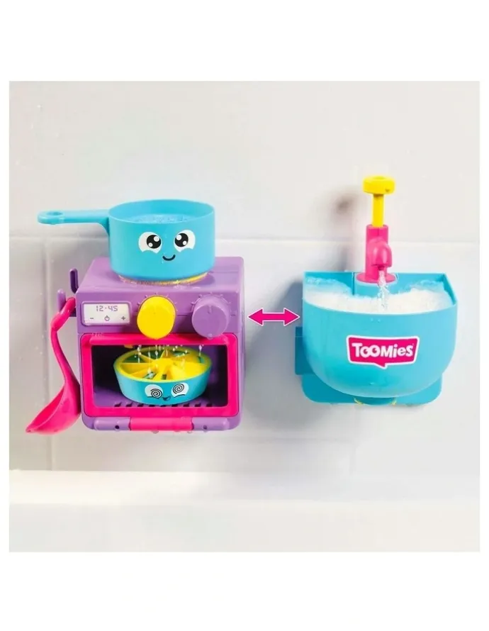 TOMY Toomies Bubble And Bake Bathtime Kitchen Toy Set (18 Months +)