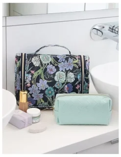 Tonic Essential Hanging Cosmetic Bag in Fleur Ink