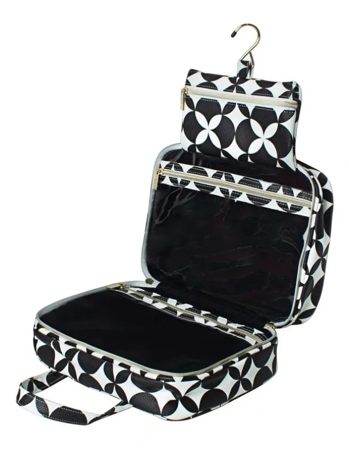 Tonic Hanging Cosmetic Bag in Black