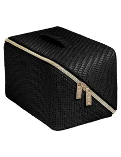 Tonic Herringbone Beauty Bag Large in Licorice