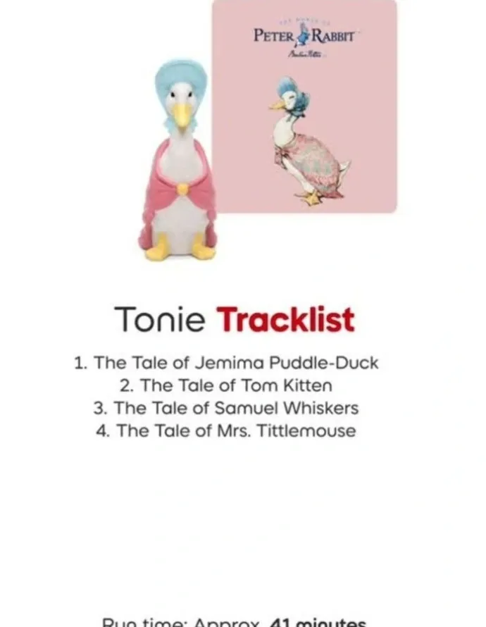 Tonies Peter Rabbit - Jemima Puddle-Duck Tonies Audio Character