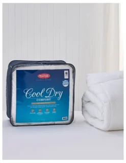 Tontine Classic Cool Dry Comfort Mattress Topper in White