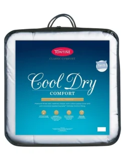 Tontine Classic Cool Dry Comfort Mattress Topper in White