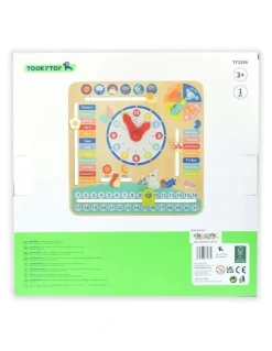 Tooky Toy My Forest Friend Wooden Calendar With Adjustable Tabs