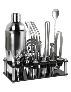 Toque Cocktail Shaker 20 Piece Set in Stainless Steel