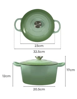 Toque Dutch Oven 4L in Green