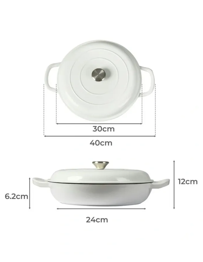 Toque Dutch Oven 4L in White