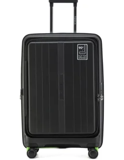 Tosca Cruiser Medium Front Opening Hard Suitcase 67cm in Black