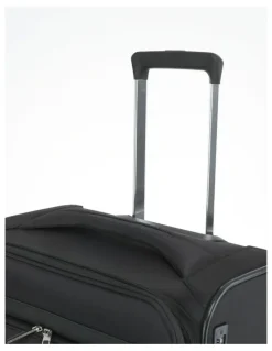 Tosca Grange 3 Piece Soft Suitcase Set in Black