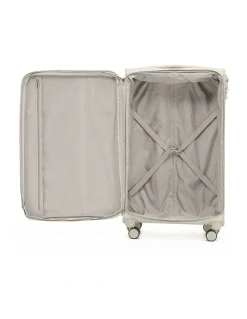 Tosca Willow PU Suitcase 3 Piece Set in Vanilla