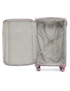 Tosca Willow PU Suitcase 3 Piece Set in Misty Rose