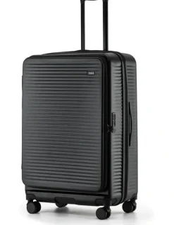 Tosca Zen 77cm Large Front Opening Hard Suitcase in Black