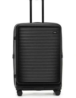 Tosca Zen 77cm Large Front Opening Hard Suitcase in Black