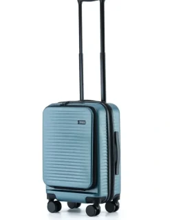 Tosca Zen 53cm Small Front Opening Hard Suitcase Carry On in Slate