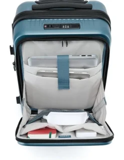 Tosca Zen 53cm Small Front Opening Hard Suitcase Carry On in Slate