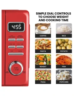 Total Chef Retro Microwave Oven 25L