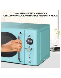 Total Chef Retro Microwave Oven 20L