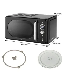 Total Chef Retro Microwave Oven 20L