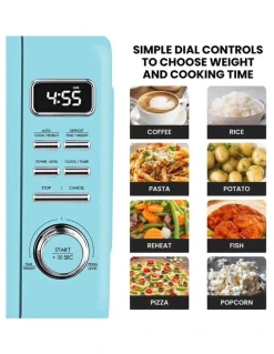 Total Chef Retro Microwave Oven 25L