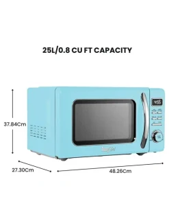 Total Chef Retro Microwave Oven 25L