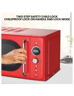 Total Chef Retro Microwave Oven 20L