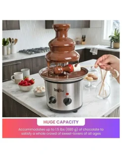 Total Chef Stainless Steel 3 Tier Chocolate Fondue Fountain 680g