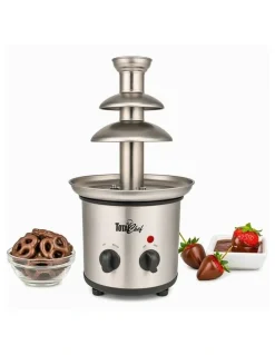 Total Chef Stainless Steel 3 Tier Chocolate Fondue Fountain 680g