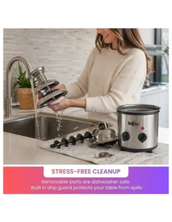 Total Chef Stainless Steel 3 Tier Chocolate Fondue Fountain 680g