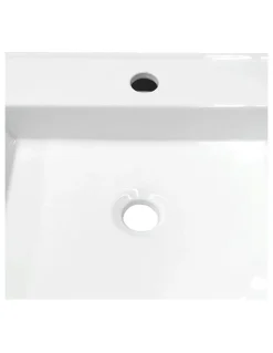 Traderight Bathroom Wash Counter Top Hand Wash Sink in White