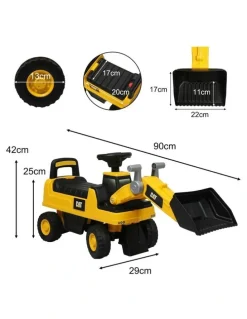 Traderight Caterpillar Liscenced Ride On Bulldozer in Yellow