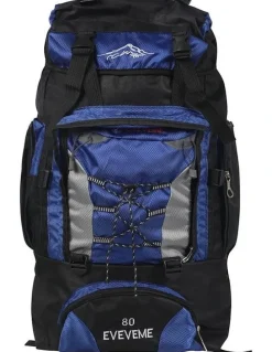 Traderight Military Tactical Hiking Camping Rucksack Trekking Backpack 80L in Blue
