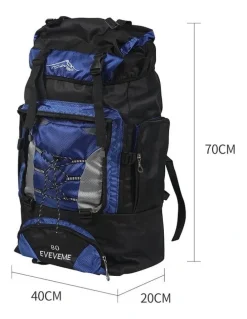 Traderight Military Tactical Hiking Camping Rucksack Trekking Backpack 80L in Blue