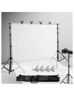 Traderight Photo Background Support Stand Kit 2x3m in Black