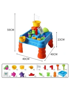 Traderight Sand Water Activity Play Table 21 Pieces