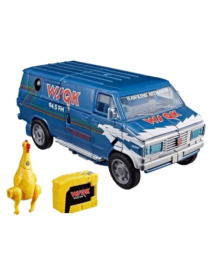 Transformers Stranger Things Freakwency and 8-Trax Converting Figures