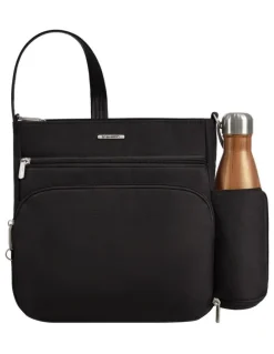 Travelon Classic Anti-Theft North/South Crossbody Bag in Black
